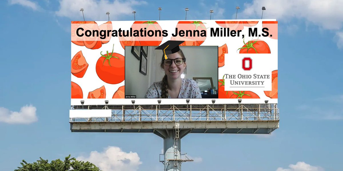 Jenna completes her M.S.!