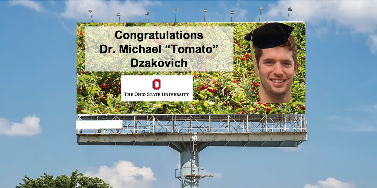 Michael completes his Ph.D.!