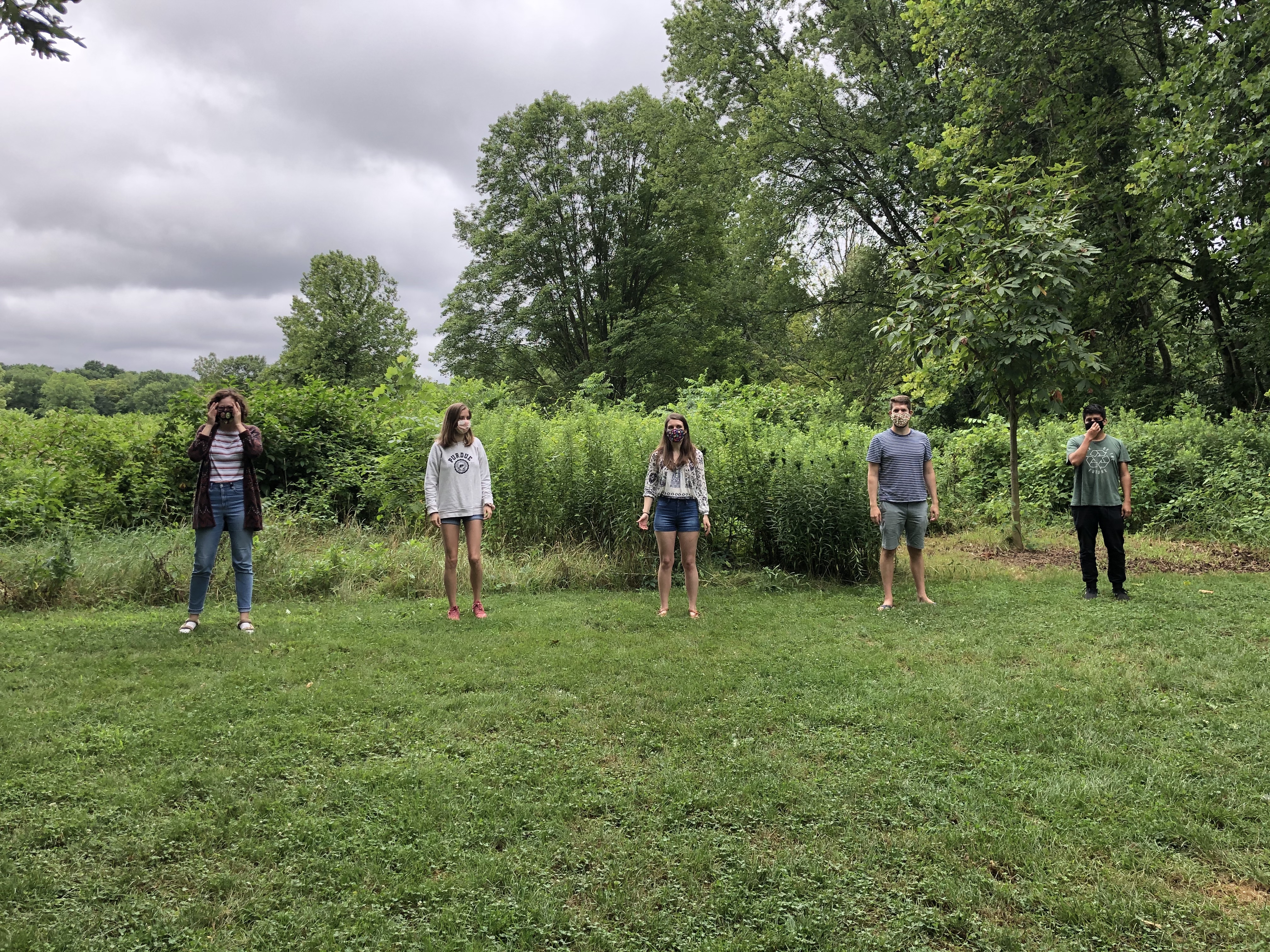 A Cooperstone/Francis + affiliates socially distanted graduation party at Highbanks Metro Park for Emma, Jenna, Mallory, Michael, and Eduardo Bernal, August 2020.