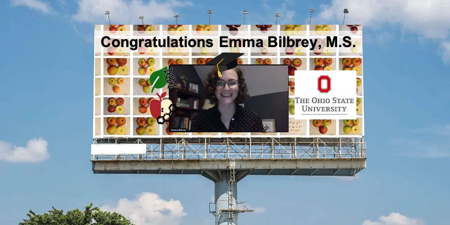 Emma completes her M.S.!